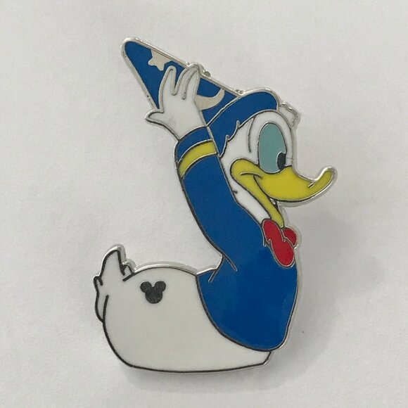 Disney Donald Duck Trading Pin 2007 Hidden Mickey Sorcerers Apprentice Hat Cap - Picture 2 of 7